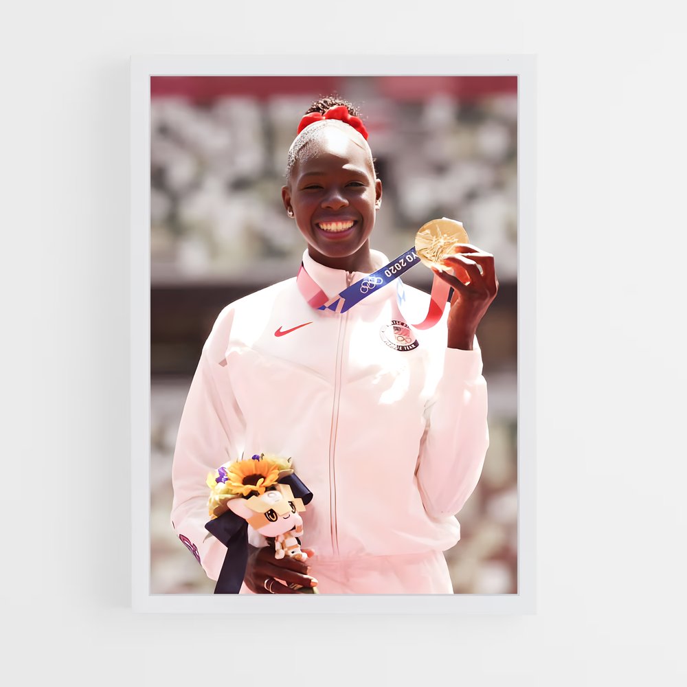 Poster La Médaille et le Doudou – affiche Athlétisme (vue 3)